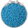 Gepolijste lichtblauwe glazen kralen met olieverf voor DIY sieraden en armbanden - 4mm (10g/Pak) / Hemelsblauw