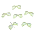 Iriserende lichtgroene acryl strikkralen voor doe-het-zelf telefoonkettingen - 13x29mm / Set van 4 / Groen