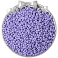 Premium lichtpaarse glazen rocaillekralen in een zilveren schaal voor DIY-sieraden maken - 4mm (10g/Pak) / Paars