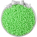 Lichtgroene glazen kralen voor doe-het-zelf sieraden in een zilveren dienblad - 4mm (10g/Pak) / Groen