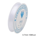 0.7mm transparent non-elastic crystal thread for jewelry making and beading DIY projects - 0.7mm-10m