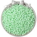 Muntgroene glaskralen voor DIY-sieraden maken in een decoratieve zilveren schaal - 4mm (10g/Pak) / Lichtgroen