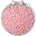 Pastelroze glazen kralen voor DIY sieraden maken in een vintage zilveren schaal - 4mm (10g/Pak) / Dieproze