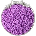 Gepolijste paarse glazen kralen voor DIY-sieraden in een decoratief zilveren dienblad - 4mm (10g/Pak) / Rood Paars