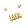 14k gold plated cylindrical magnetic clasps for DIY jewelry making and necklace linking - Cylinder / 7x19mm (1 Set) / 14k Gold Plating