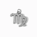 Pendentif Vierge en argent avec cristaux pour accessoires de bijoux DIY en acier inoxydable - Vierge-Argent