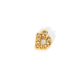 Dettaglio del ciondolo lettera D placcato oro 18K con pavé di zirconi cubici - Stile Lettera D (WYC9102-D)