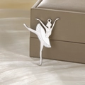 Pendentif ballerine en argent poli pour colliers DIY en acier inoxydable durable - Argent-Danseuse de Ballet Style 4
