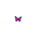 Pink and purple gradient butterfly pendant made of stainless steel for jewelry DIY - Steel-Butterfly(Purple Center)