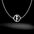 Silver stainless steel necklace with Nordic Rune F pendant on a textured dark pedestal - Style 4-Steel Color