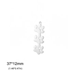 Polished silver stainless steel triple paw print pendant for DIY jewelry crafting - Steel Color-3 Paws