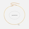 2mm flat 18K gold plated snake chain necklace with 40cm plus 5cm extension chain - 2mm / Gold