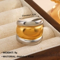 Two-tone 18K gold plated stainless steel wide ring featuring a modern star design - Wide Band Two-tone Style (ZN1695-1576)