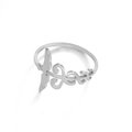 Polished stainless steel ring featuring unique medical caduceus wing carvings - US 7 / Steel