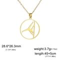 Collana con ciondolo silhouette ballerina di pole dance dorata e catena regolabile - Oro