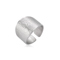 Vintage roestvrijstalen ring met levensboom en Elder Futhark-runen in Vikingstijl - US 8 / Staalkleur