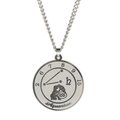 Collier médaille en acier inoxydable argenté avec gravure Verseau et constellation - Verseau / Acier