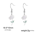 Boucles d'oreilles lotus en acier inoxydable avec finition en émail coloré - Lotus / Acier