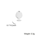 Miniature stainless steel goblet charm pendant for DIY jewelry making 6.1x10.2mm size - Steel