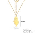 Gold stainless steel microphone pendant necklace with dimensions 29mm by 12.8mm - Gold