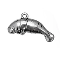 Vintage-Silber Seekuh Anhänger aus Legierung für DIY-Schmuck und Schlüsselanhänger - Manatee Design (Antique Silver-8)