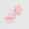 Rosafarbene Metallhaken in Sternform mit Textur für DIY-Schmuck und Bastelarbeiten - Rosa