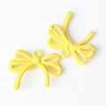 Colgantes de lazo amarillo mate para la creación de joyas DIY de collares y pendientes - Amarillo