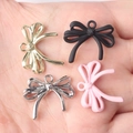 Colgantes de lazo DIY para collares y pendientes en oro, negro, plata y rosa - Mezcla Aleatoria