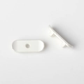 Detailed view of matte silver alloy skateboard pendant parts for DIY jewelry making - Silver White
