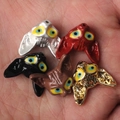 Pendentifs têtes de chat renard en alliage de cinq couleurs pour bijoux et colliers DIY - Mélange Aléatoire