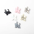 Lot de 6 breloques chat colorées en alliage pour la fabrication de bijoux DIY variés - Mélange Aléatoire