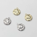 Vintage muntbedeltjes met portret en strass in goud en zilver voor DIY sieraden - Willekeurige Mix