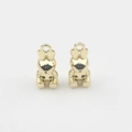 Detail showing two gold-plated 3D bunny charms for DIY jewelry making accessories - Gold