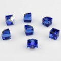 Macro de cuentas de cristal azul profundo facetadas de 8 mm para creación de joyería - Azul Zafiro