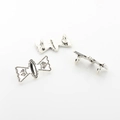 Détails de breloques papillon vintage gravées pour la création de bijoux artisanaux - Argent Antique