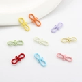 Pendentifs nœuds colorés aux tons acidulés pour bijoux DIY en métal laqué assorti - Mélange aléatoire