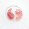 Pink natural strawberry quartz pendants in Yin Yang fish shape for DIY jewelry - Watermelon red