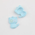 Détails de pendentifs chat bleu clair avec étoile évidée pour la création de bijoux - Bleu