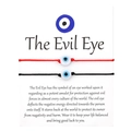 Πλεχτά βραχιόλια Evil Eye σε κόκκινο και μαύρο χρώμα σε κάρτα παρουσίασης - Κόκκινο & Μαύρο (2 Τεμάχια)