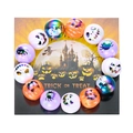Pulsera de cuentas Halloween con calabaza calavera y araña en tarjeta Trick or Treat - Pulsera de Fantasma Colores Mixtos