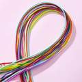 Set de cordones encerados arcoíris con cierres de mosquetón para joyería DIY y colgantes - Multicolor