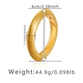 Macro view of matte gold bangle with dimensions 6cm diameter and 1.1cm width details - Gold Matte Brushed Style (SZ60586-1)