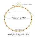 Specifiche dimensionali per collana in oro 18K con pendenti malocchio in smalto colorato - Stile Malocchio Multicolore (KN0196)