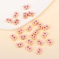 Perles lettre B en émail rose et doré pour bijoux DIY et breloques de bracelet - B (px0918)