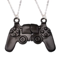 BFF magnetische split-heart gamecontroller kettingen in zilver en zwart - Spelcomputerbediening Magnetisch