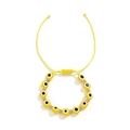 Détail du bracelet en perles Evil Eye jaunes avec séparateurs dorés réglables - Style Deux Jaune (1071) / Jaune