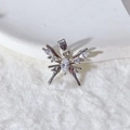 Exquisite silver butterfly pendant with micro-pave zircons and elegant winged design - Silver Clear Zircon Butterfly Design (8) (Pendant Only (Without Chain))