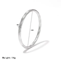 Sleek silver flexible cuff bracelet featuring a 5mm textured grooved metal finish - Parallel Groove Texture Style (Silver-A)