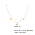 Details zur 40+5cm goldenen Kirsch-Halskette mit 0,5cm Anhängern und 3g Gewicht - Gold