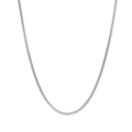 Collier chaîne minimaliste en acier inoxydable argenté pour femme, style basique - 2mm*45cm / Acier